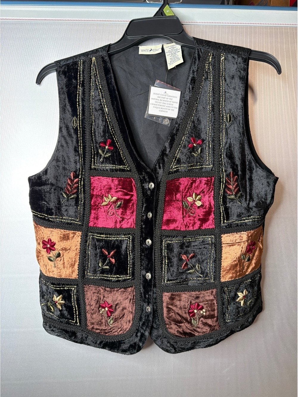 Vintage White Stag women’s velveteen (viscose) vest [COPY]